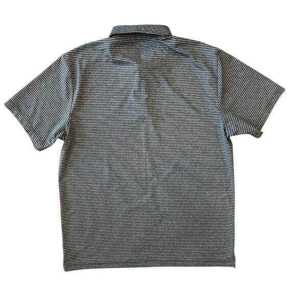 Under Armour Polo Shirt Mens Large Loose Fit HeatGear Gray Striped - Picture 3 of 5